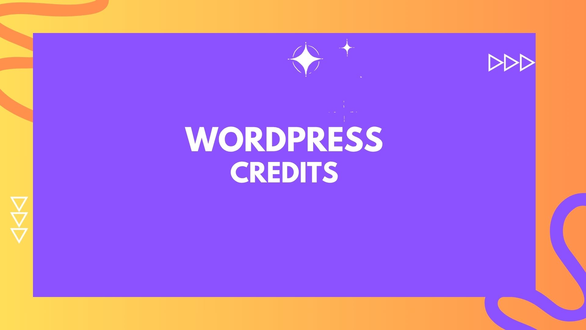 WordPress Credits