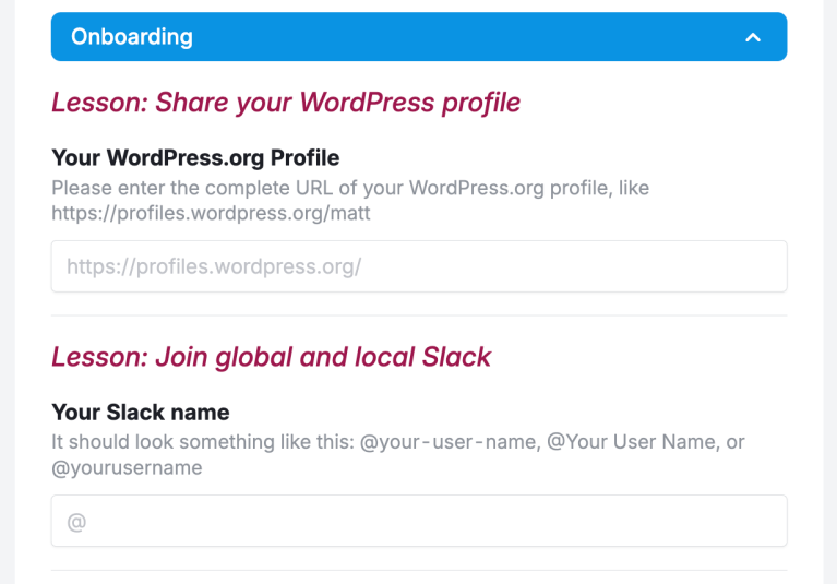 onboarding